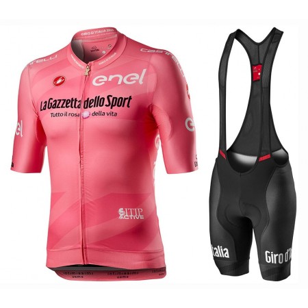 Set Fietsshirt + Korte Koersbroek 2020 Ronde van Italië N002